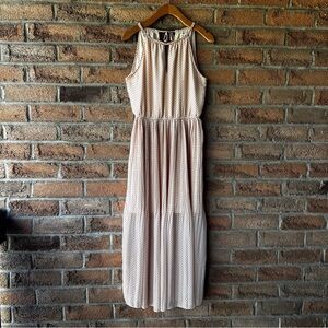 MAISON JULES | Elegant Sleeveless Patterned midi maxi Dress